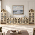 4-Piece Arched Storage Cabinet Set by Unknown