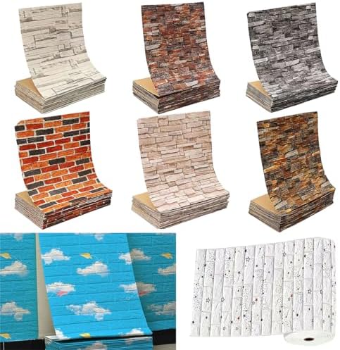 Queenbox 27.6x39.4 in Faux Brick Peel and Stick Foam Soft Waterproof Wall Panel - Image 5