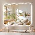 Hasipu 28"x20" Wavy Mirror by Whatssuitableisthebest