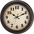 TOPZEA Retro Wall Clock, 12 Inch Silent Non-Ticking Classic Clocks Decorative by TOPZEA