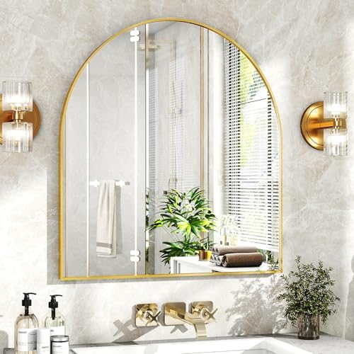 XRAMFY 31"x32" Arched Wall Mirror - Image 3