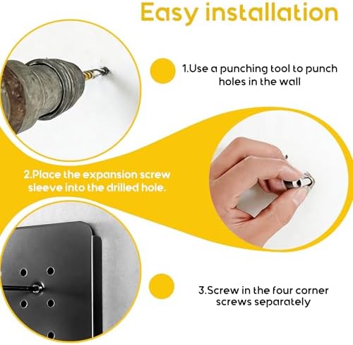 Pegboard Organizer Kit, 4 Pack 14.76x10.82 in Metal Panels - Image 6