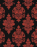BOKEBEVE Vintage Floral Wallpaper Peel Stick Burgundy Red 17.5 x 393.5In by BOKEBEVE