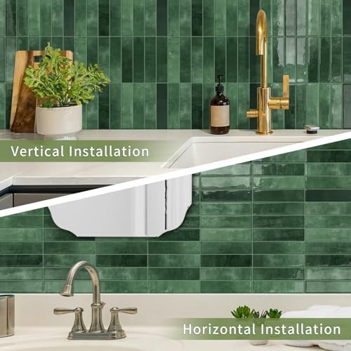 10 Sheets Upgraded Thicker Design Subway Tile Peel and Stick Backsplash - Image 3