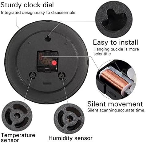 10 Inch Black Wall Clock Silent Wall Clocks - Image 4
