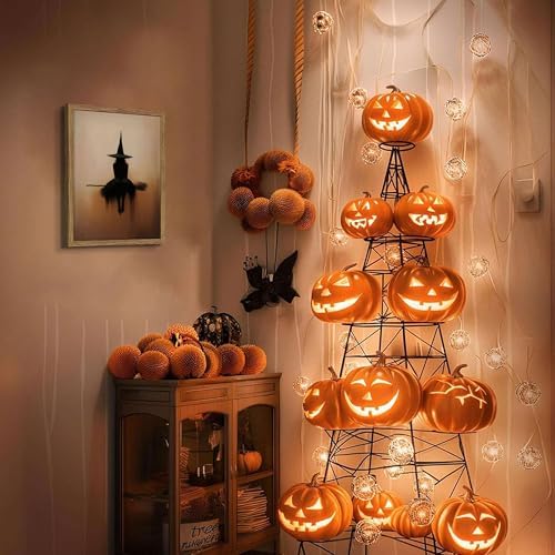 Framed Vintage Witch Wall Art, Minimalist Halloween Witch Canvas Prints - Image 4
