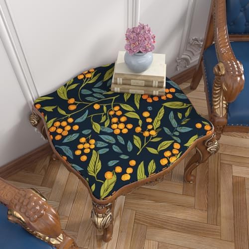 BOKEBEVE Leaf Floral Wallpaper Peel n Stick Boho Blue Orange 17.5 x 393.5In - Image 3