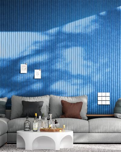 12 Pack Self-Adhesive Acoustic Wall Panels, 12x12 Inch-Blue - Image 6