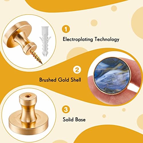 Xuhal 20 Pcs Brushed Gold Shell Decorative Wall Hooks Bathroom Towel Hook - Image 4