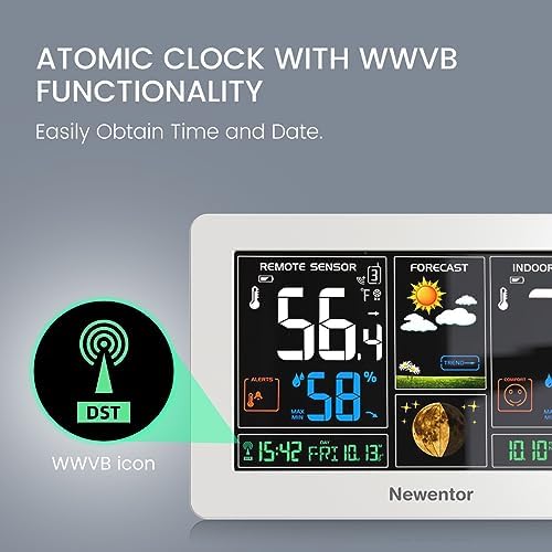 Newentor Weather Station Wireless Indoor Outdoor Thermometer - Image 3