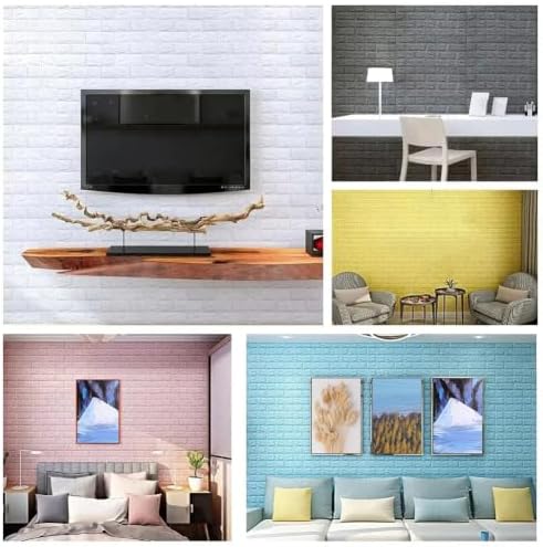 10PCS 3D Brick Wall Panel, Light Green - Image 6