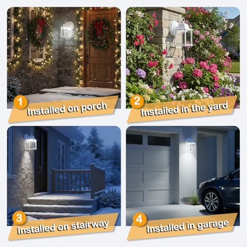 LIT-PaTH Outdoor Wall Light Fixture, LED 5000K, 1 Pack - Image 5