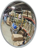 18" Outdoor Acrylic Round Convex Mirror, Security Mirror by VisionMetalizersInc