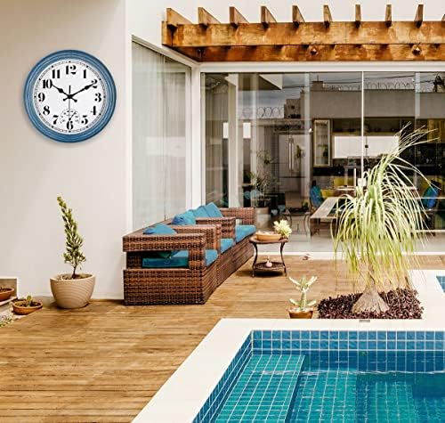 JENLYSTIME 12 Inch Indoor/Outdoor Retro Waterproof Wall Clock - Image 4