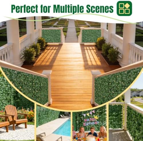 Artificial Ivy Privacy Fence Screen, 240X40 in Privacy Fence Panels Balcony - Image 6