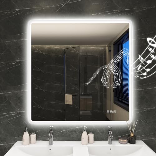 S'bagno 36"x36" LED Bathroom Mirror by S%C2%B7BAGNO