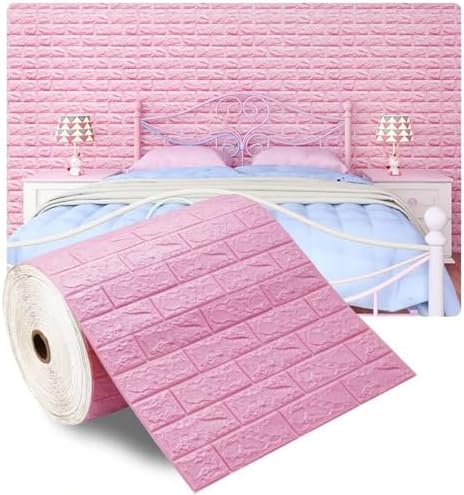 Waterproof Wall Panels 27.5" x 393" Faux Brick Wallpaper Peel and Stick Art - Image 4