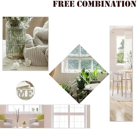 8x6 Inches Self Adhesive Acrylic Mirror Tiles 0.2mm Waterproof Flexible Mirror - Image 5