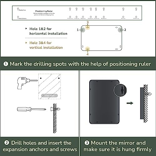 TokeShimi 60 x 36 Inch Brushed Gold Bathroom Vanity Mirror - Image 5