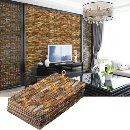 Queenbox 27.6x393.7 in Faux Brick Peel and Stick Foam Soft Waterproof Wall Panel - Image 2