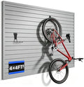 PVC Slatwall Panels, 4 ft x 4 ft Garage Wall Storage Systems by Fivaz