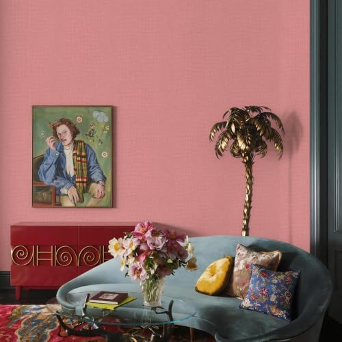 Zeeko Pink Coffee Crocodile Peel and Stick Wallpaper 17.3" x 590" - Image 2