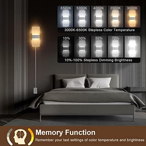GOODATE Plug in Wall Sconces - Image 3