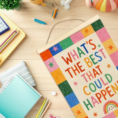 madalo Colorful Positive Wall Art Poster Hanger Frame 144BS-GQ01-happen - Image 7