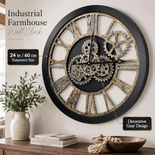The B-Style Large Wall Clock, 24 inch - Image 2
