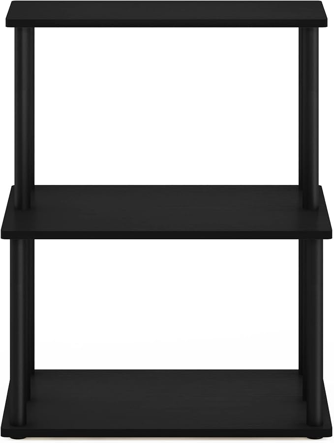 Furinno Turn-N-Tube 3-Tier Toolless Kitchen Storage Shelf, Americano/Black - Image 4
