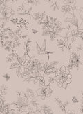 Froluya Brown Floral Peel and Stick Wallpaper Shelf Liner 17.7in×196.8in by Froluya