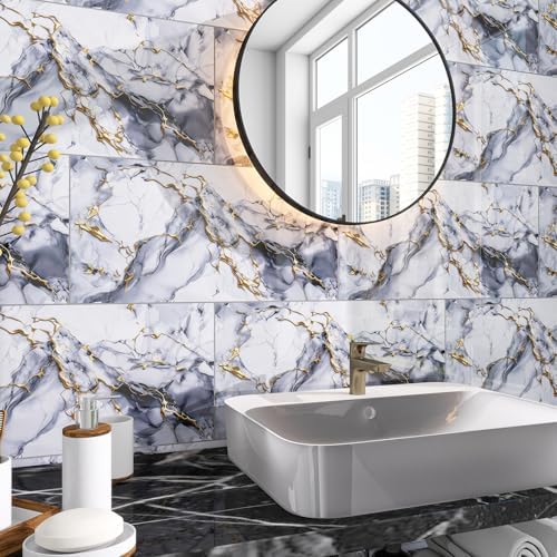 Marble Peel and Stick Backsplash 23.6 x11.8 in - Image 2