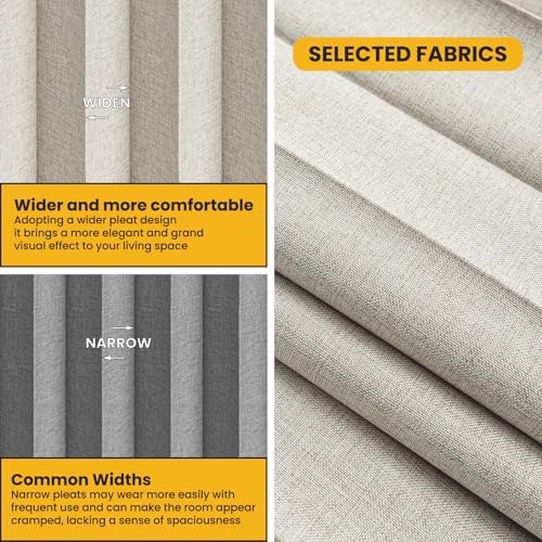 Room Divider Curtain Sets with Flexible Ceiling Track, Privacy Soundproof - Image 5