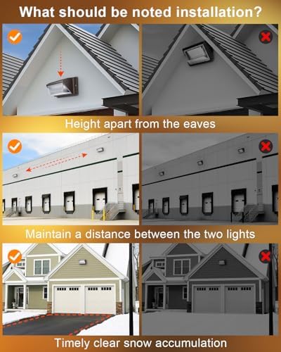 ledmo LED Wall Pack Light Size Update Dusk to Dawn Lighting 120W - Image 5