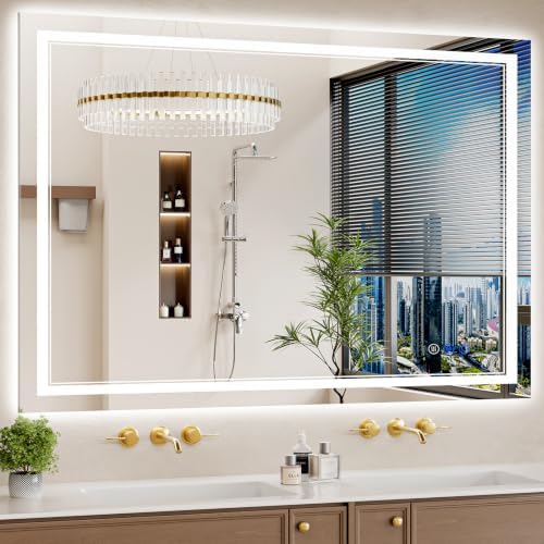 36"x50" LED Bathroom Mirror by WISSMIELSHOME