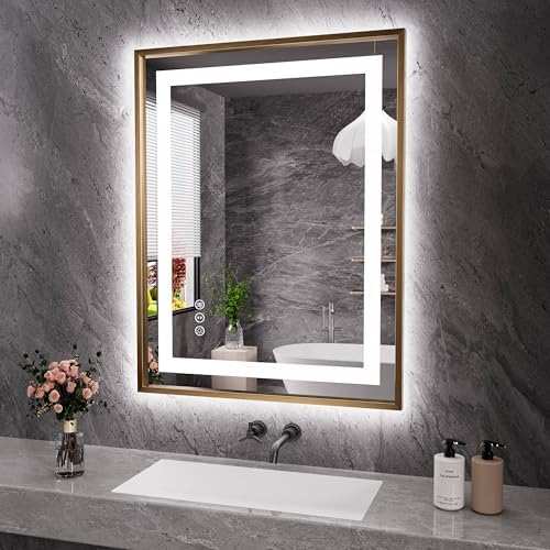Amorho 28"X36" LED Bathroom Mirror by Amorho