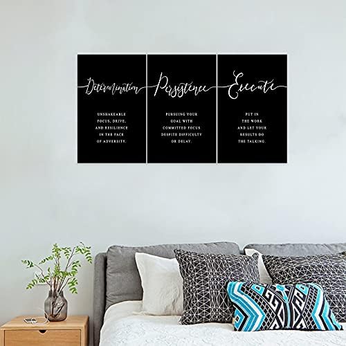 3 Piece Inspirational Wall Art, Quote Motivational Canvas Art - Image 3