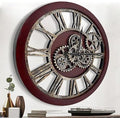 The B-Style Large Wall Clock 24 inch Moving Gear Wall Clock Oversized Vintage by TheB-StyleTB