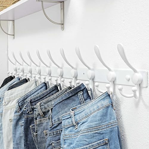 Dseap Coat Rack Wall Mount 37 Inch, Heavy Duty 12-Gauge Base vs Flimsy 1mm - Image 5