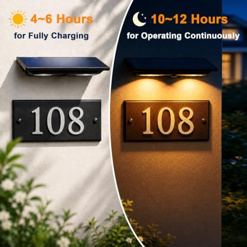 Solar Address Lights, Solar Powered Mailbox Light, Solar Wall Light Outdoor - Image 5