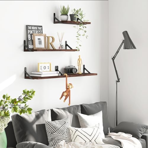YGEOMER 4 Different Sizes Floating Shelves - Image 5