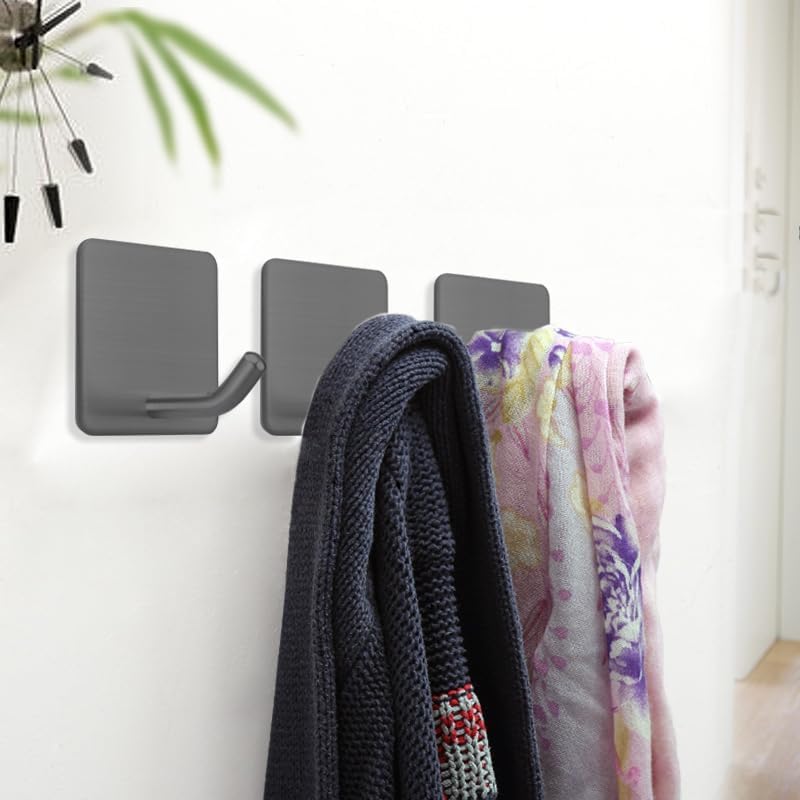 FOTYRIG Adhesive Towel Hooks Stick on Towel Hanger Wall Hooks Waterproof - Image 6