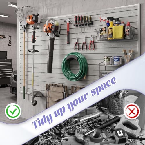 SMARTSTANDARD PVC Slatwall Panel 4x8 FT, PVC Garage Wall Organizer System - Image 3