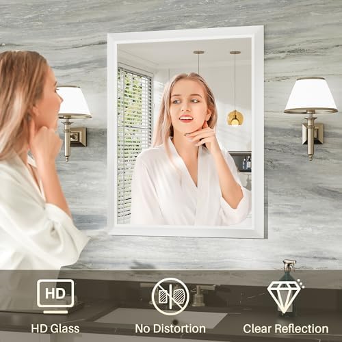 Briivue Bathroom Wall Mirror, 22x30 Inch - Image 5