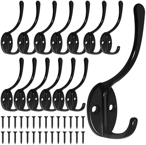 Homanu 14 Pack Coat Hooks Wall Mounted by Homanu