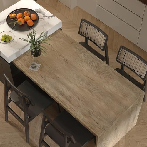 BOMENG Wood Grain Peel & Stick Wallpaper Oak Contact Paper Wall Vinyl Wrap - Image 7