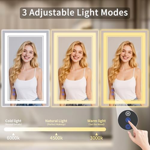 36"x40" LED Bathroom Mirror - Image 3