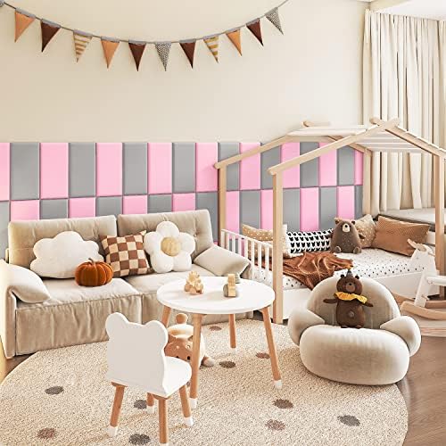 YLL YLL 4PCS Anti-Collision Wall Padding 3D Peel and Stick Headboard - Image 4