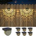 Solar Fence Lights 6 Pack Solar Deck Step Wall Lights Outdoor Waterproof LED by EKQ