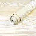 Beige and Gold Wood Contact Paper 17.3"x400" Peel and Stick Wallpaper by YUN-aeonPeelandStickWall